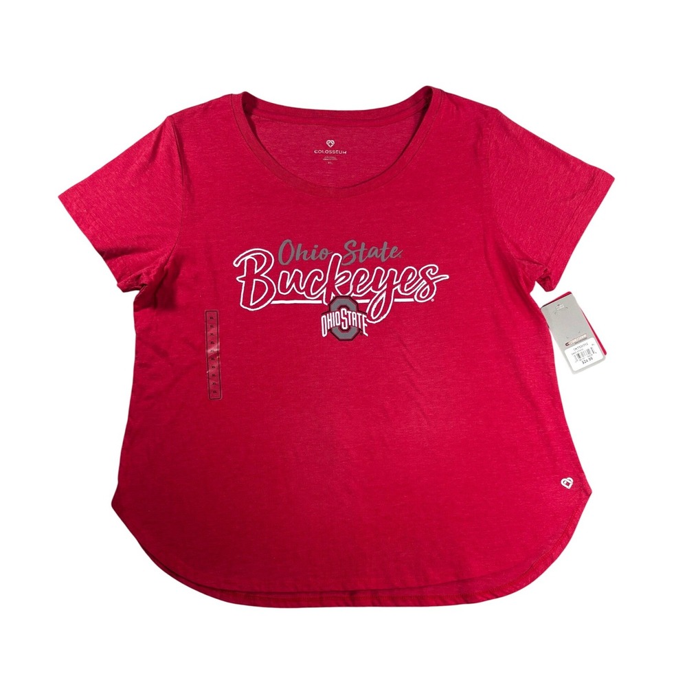 Colosseum Ohio State Buckeyes Womens XL Red Short Sleeve Graphic T-Shirt NWT